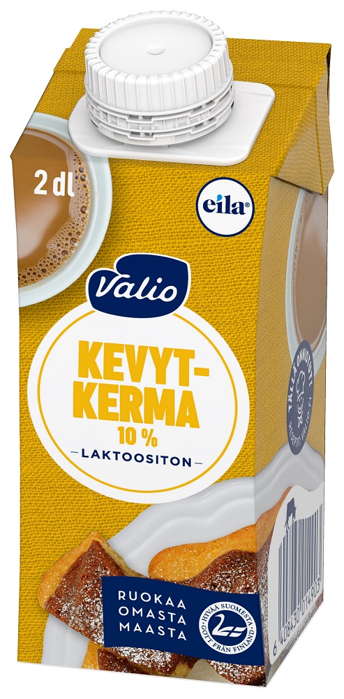 Valio light cream 10%, lactose-free UHT 0.2 L